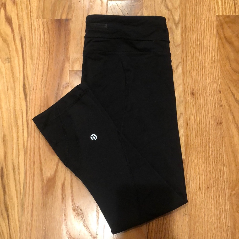 Black Midrise 7/8 Lululemon Leggings